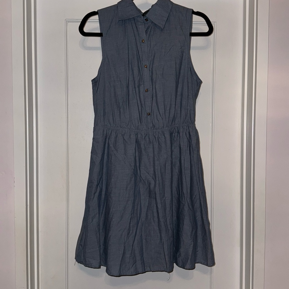 Blue Dress With cutout in the back